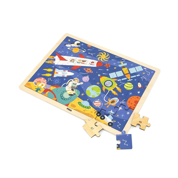 Houten puzzel ontdek het universum Viga 48 stukjes