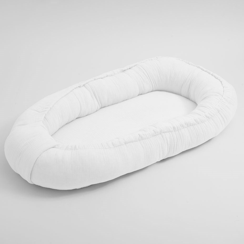 Mousseline babynestje New Baby wit