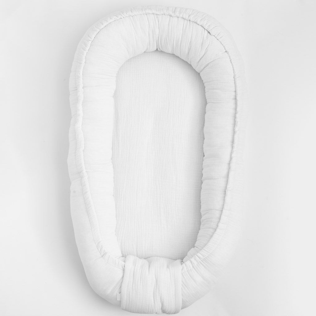 Mousseline babynestje New Baby wit