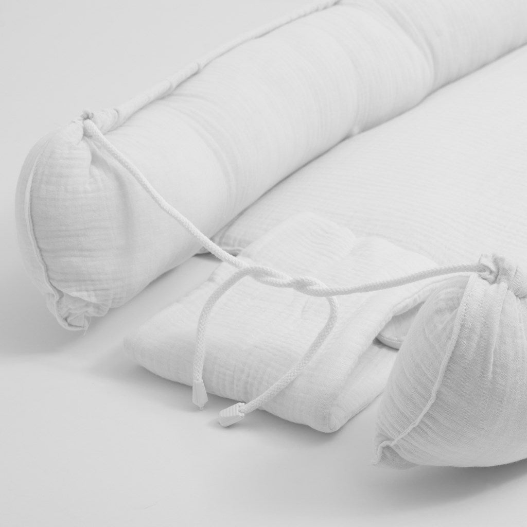 Mousseline babynestje New Baby wit
