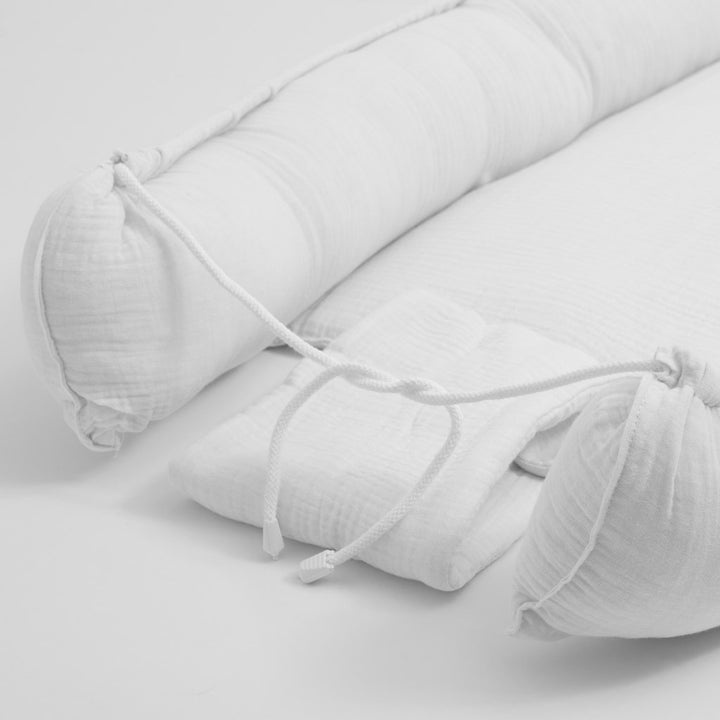 Mousseline babynestje New Baby wit