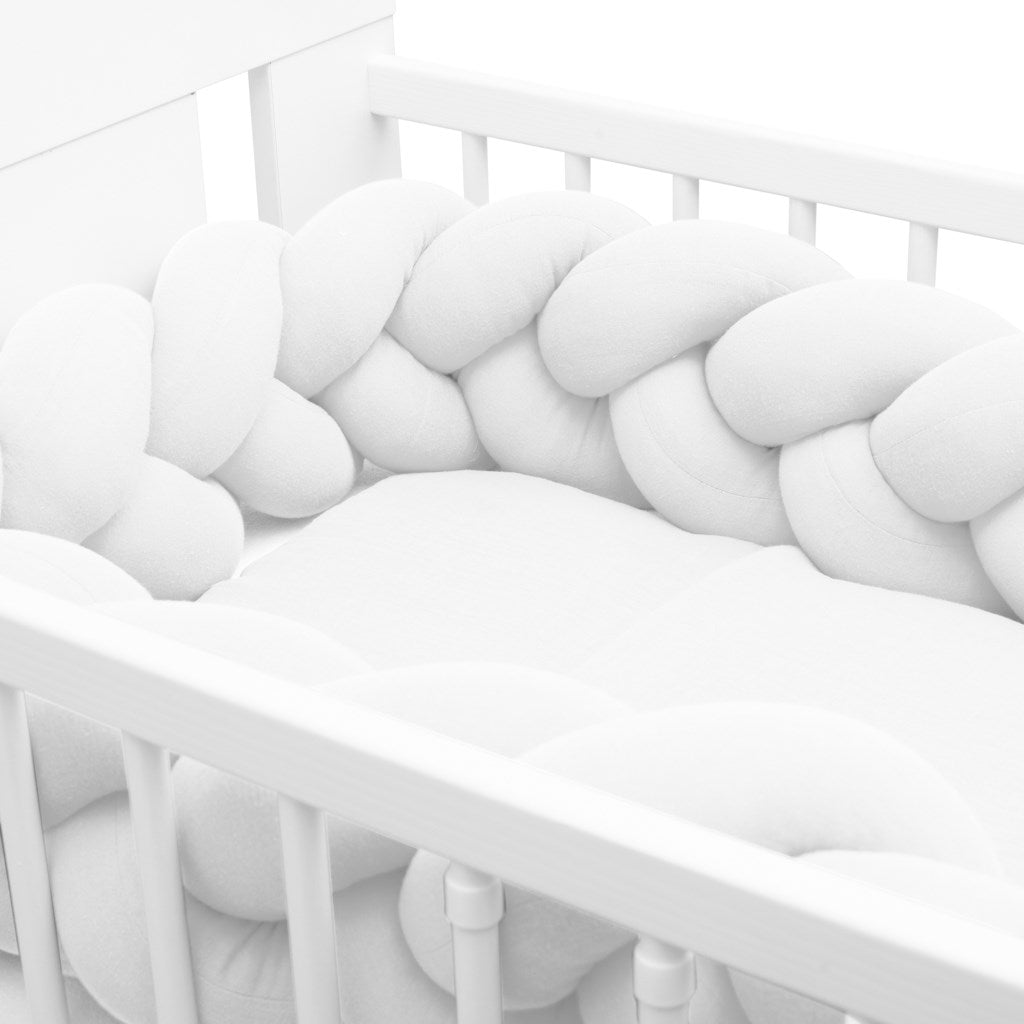 Mousseline bedhekrand New Baby wit