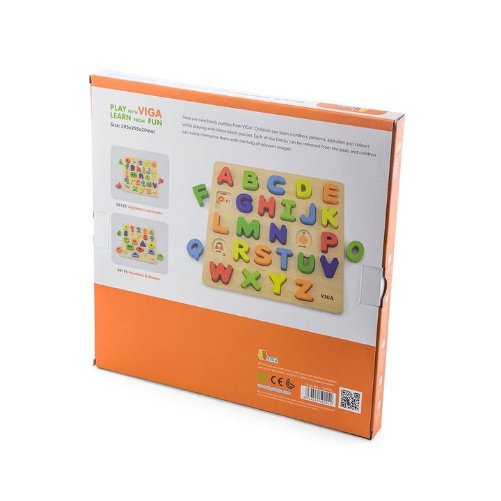 Houten legpuzzel Viga Cijfers en vormen