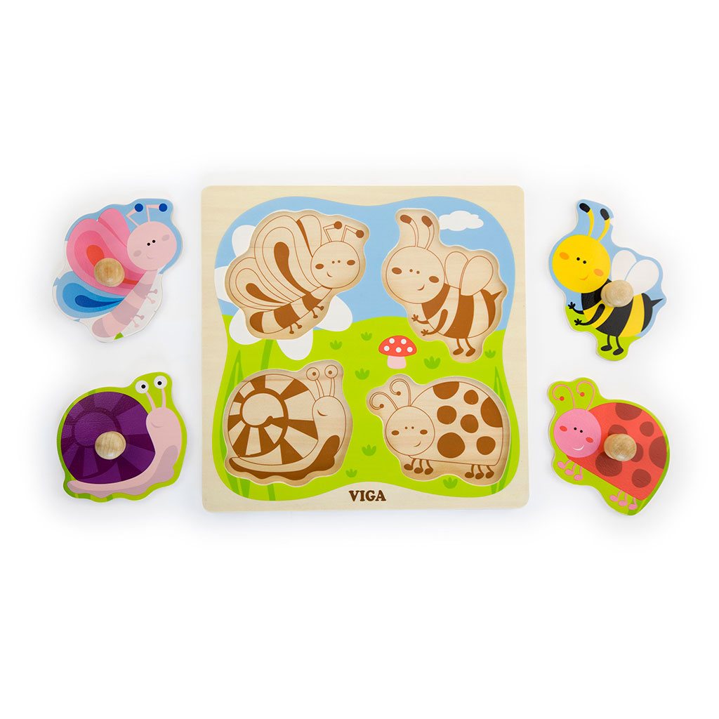 Houten insectenpuzzel Viga