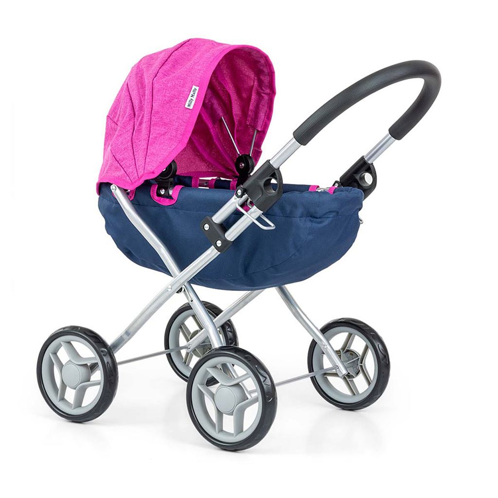 Milly Mally Dori Prestige marineblauw poppenwagen