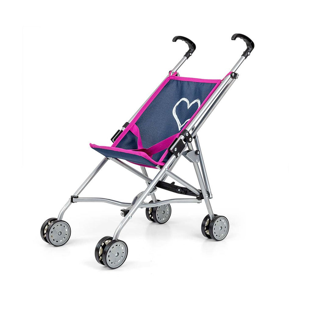 Milly Mally Julia Prestige marineblauw poppenbuggy