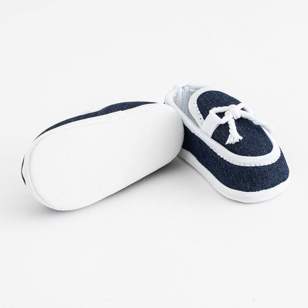 Baby mocassin-slofjes New Baby donkerblauw 0-3 mnd, maat 116/122