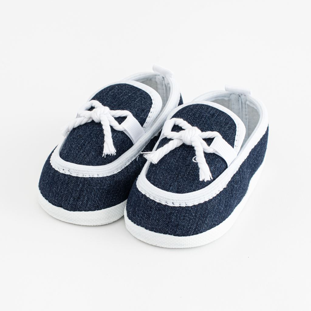 Baby mocassin-slofjes New Baby donkerblauw 3-6 mnd, maat 3-6 mnd