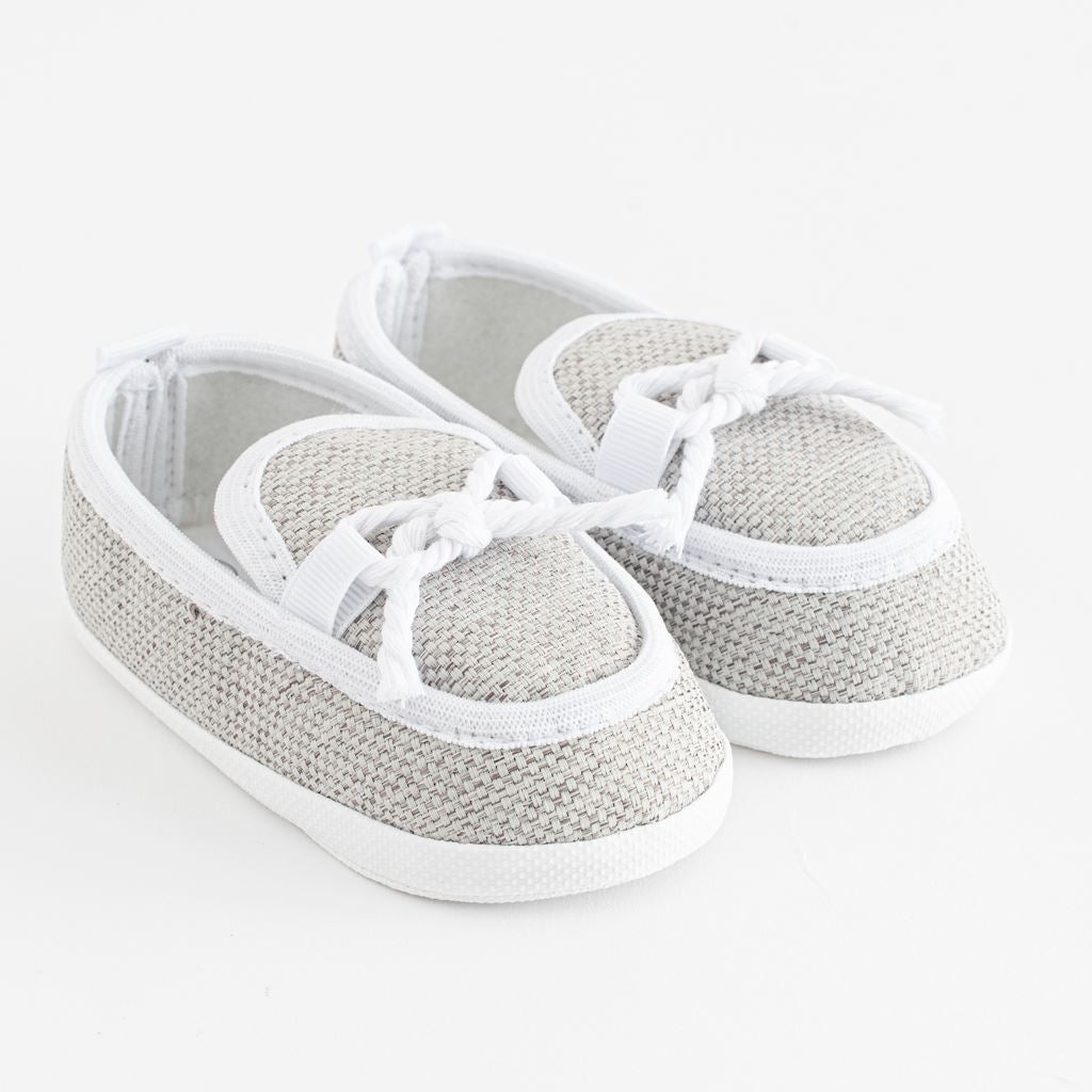 Baby mocassin-slofjes New Baby grijs 12-18 mnd, maat 12-18 mnd