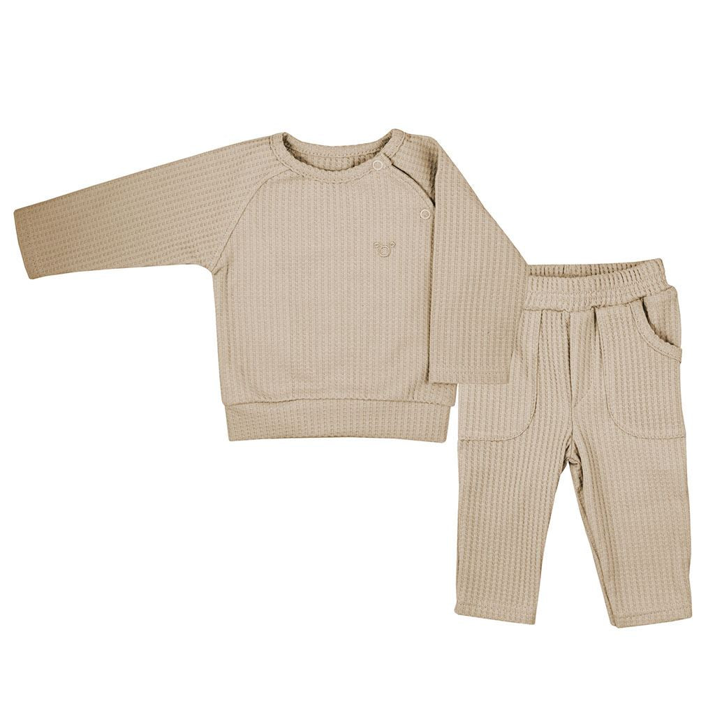 Baby T-shirt met lange mouwen en joggingbroek Koala Bello beige, maat 62 (3-6 mnd)