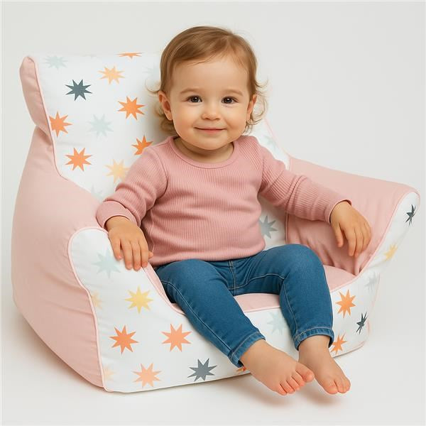 Kinderzitzak gevuld met ballen New Baby roze
