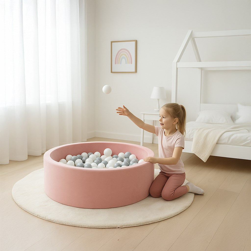 Kinderballenbak met ballen New Baby roze