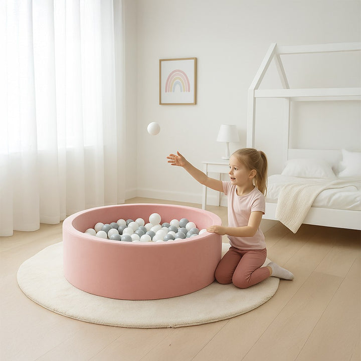 Kinderballenbak met ballen New Baby roze