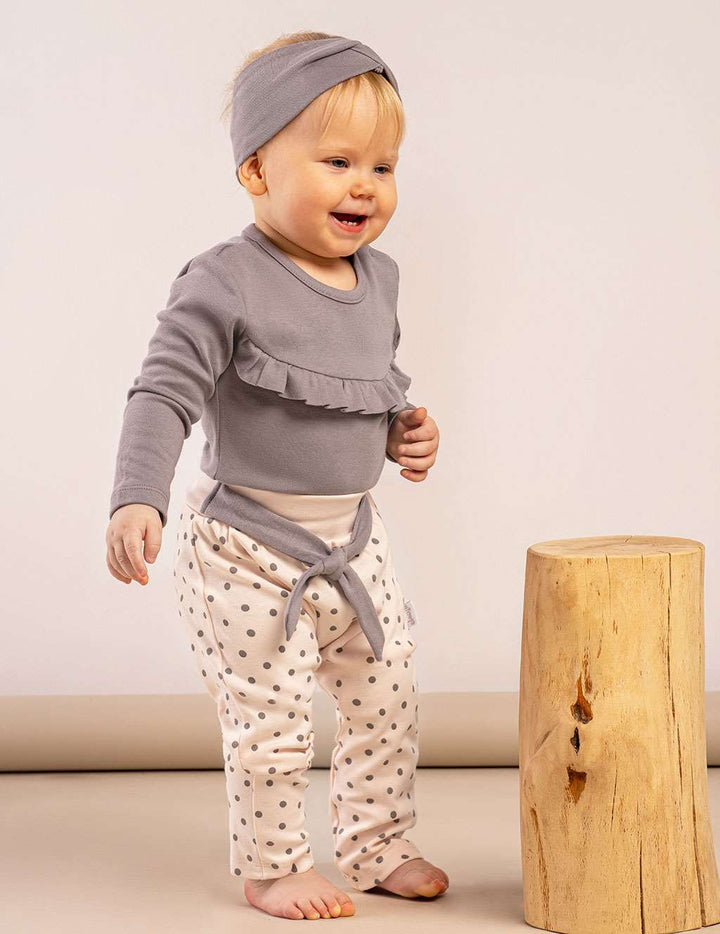 Baby body met lange mouwen Nicol Sara grijs, maat 86 (12-18 mnd)
