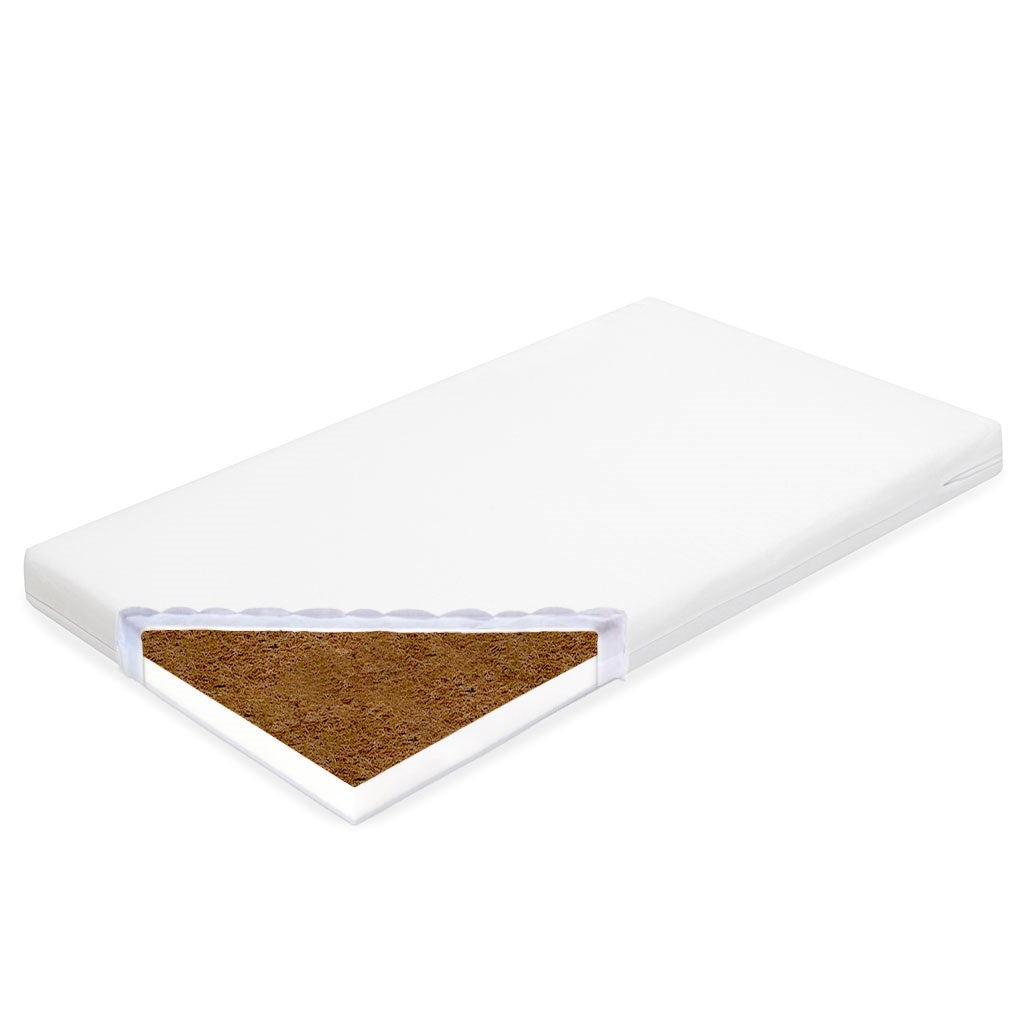 Kindermatras New Baby STANDARD 120x60x7 cm kokos-schuim wit