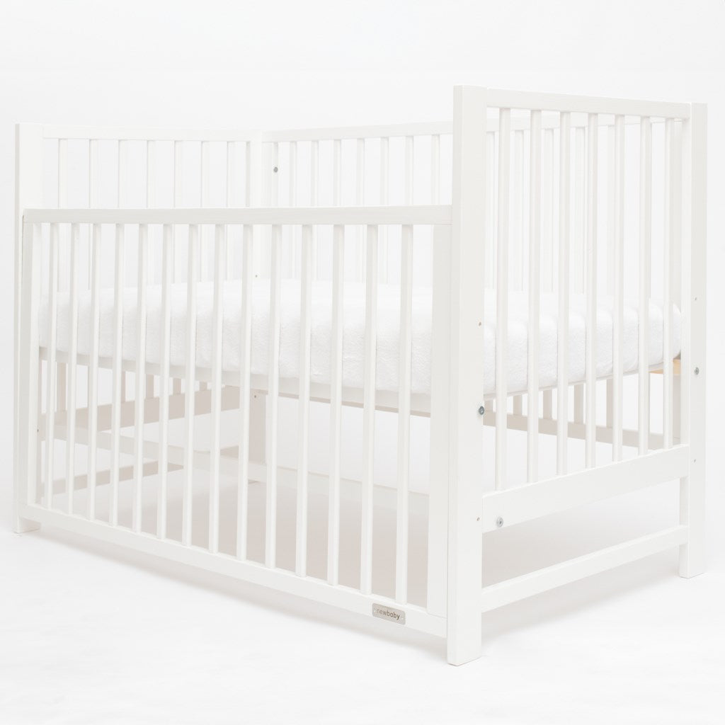 New Baby BASIC ledikant 120x60 met neerklapbare zijkant – wit – afbeelding 2