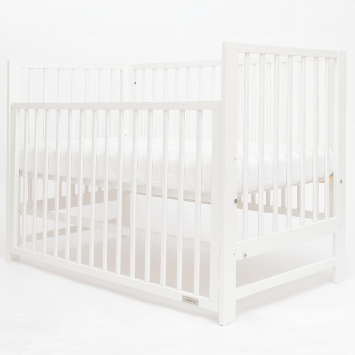New Baby BASIC ledikant 120x60 met neerklapbare zijkant – wit – afbeelding 2