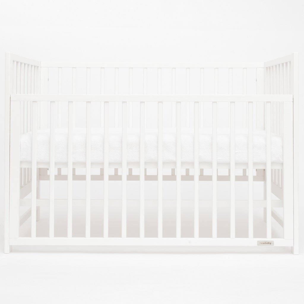 New Baby BASIC ledikant 120x60 met neerklapbare zijkant – wit – afbeelding 3