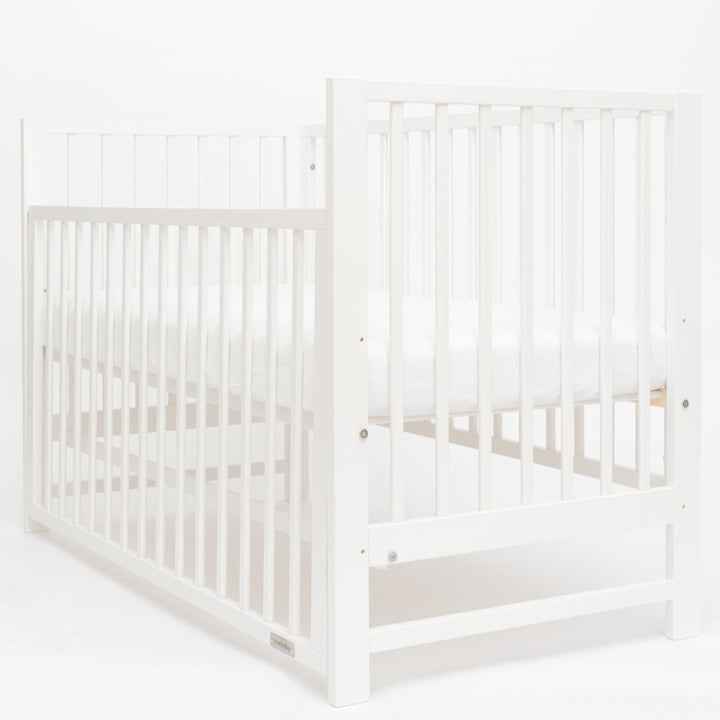 New Baby BASIC ledikant 120x60 met neerklapbare zijkant – wit – afbeelding 4