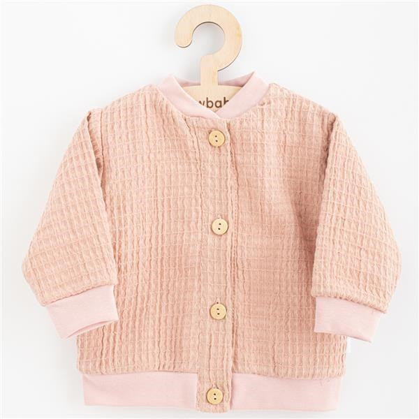 Mousseline babyjasje New Baby Comfort Clothes roze, maat 86 (12-18 mnd)