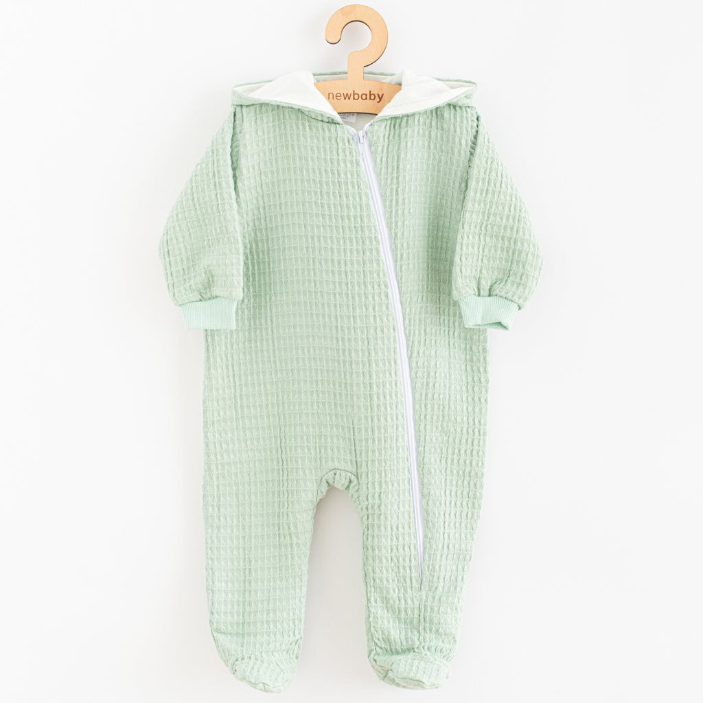 Mousseline babyboxpak met capuchon New Baby Comfort clothes saliegroen, maat 80 (9-12 mnd)