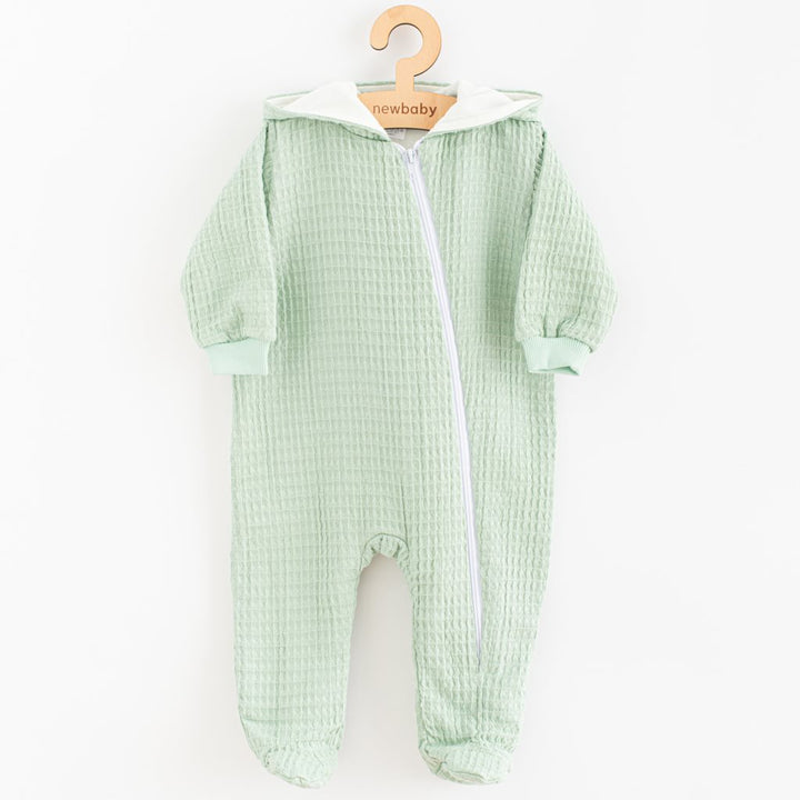 Mousseline babyboxpak met capuchon New Baby Comfort clothes saliegroen, maat 80 (9-12 mnd)