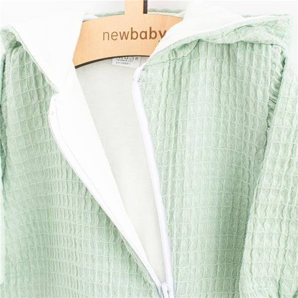 Mousseline babyboxpak met capuchon New Baby Comfort clothes saliegroen, maat 80 (9-12 mnd)