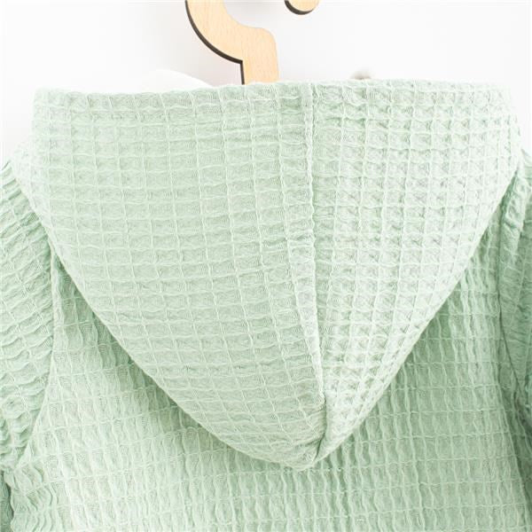 Mousseline babyboxpak met capuchon New Baby Comfort clothes saliegroen, maat 80 (9-12 mnd)