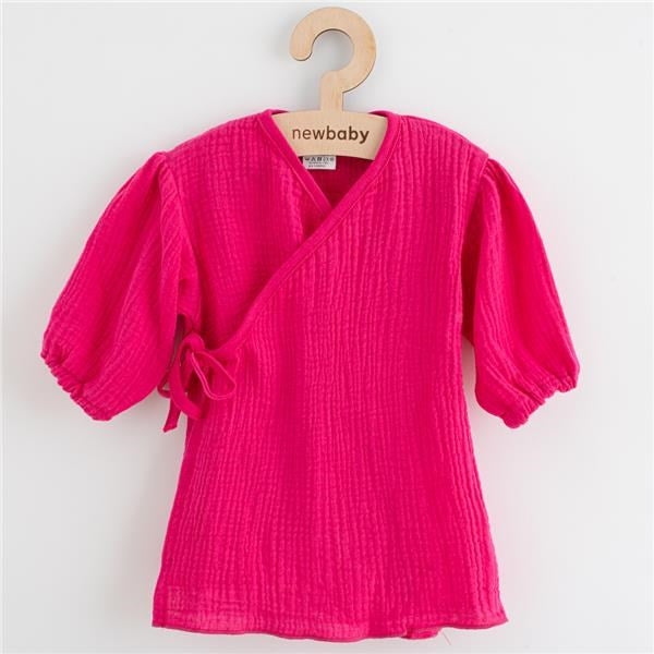 Mousseline babyjurk met lange mouwen New Baby Elizabeth, maat 92 (18-24 mnd)