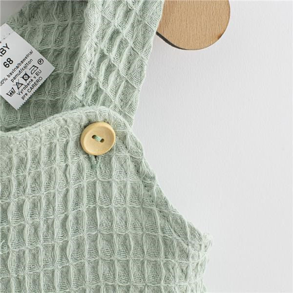 Mousseline babyrokje New Baby Comfort Clothes saliegroen, maat 74 (6-9 mnd)
