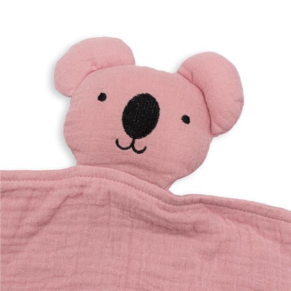 Mousseline knuffel New Baby Koala roze