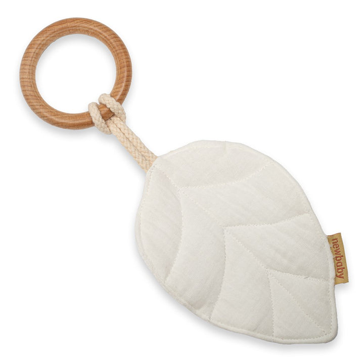 Babybijtring New Baby Blad wit