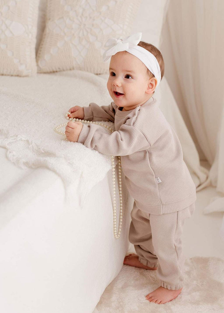 Babyjoggingbroek Koala Pure paars, maat 68 (4-6 mnd)