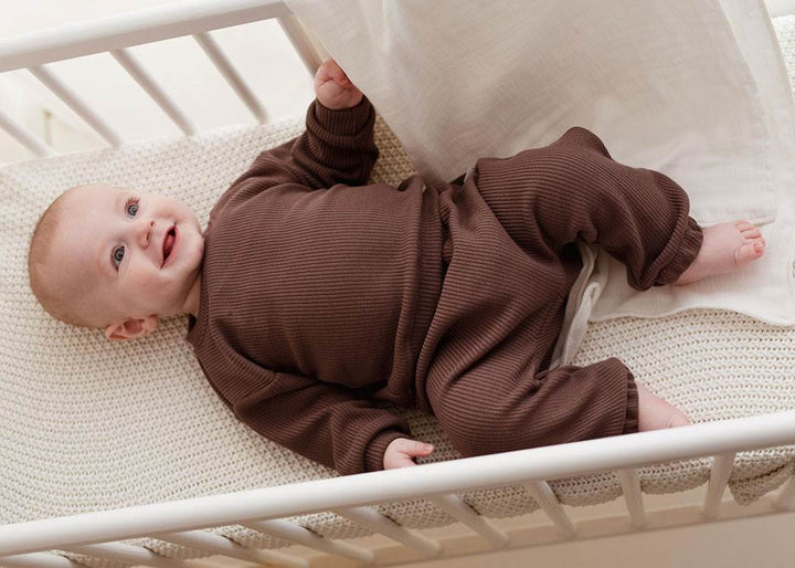 Babyjoggingbroek Koala Pure bruin, maat 74 (6-9 mnd)