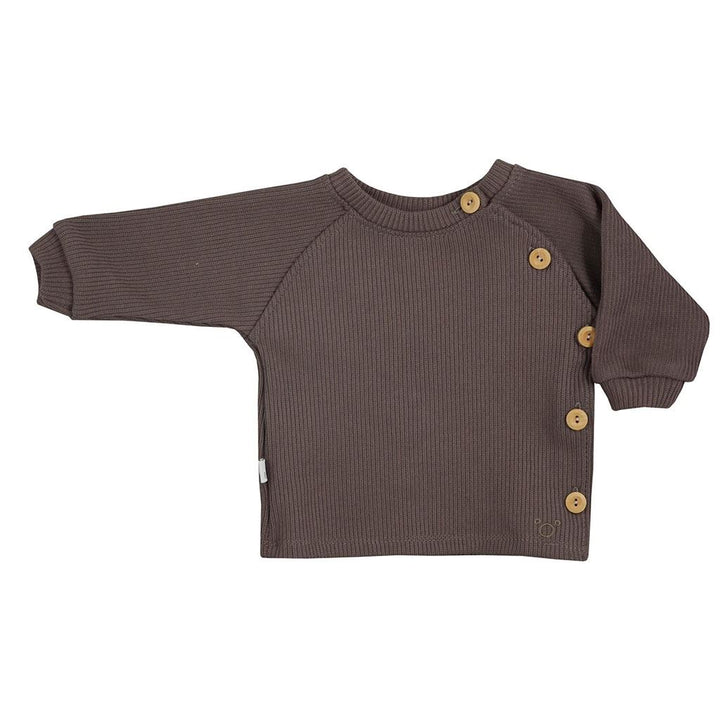 Baby T-shirt met lange mouwen Koala Pure bruin, maat 68 (4-6 mnd)