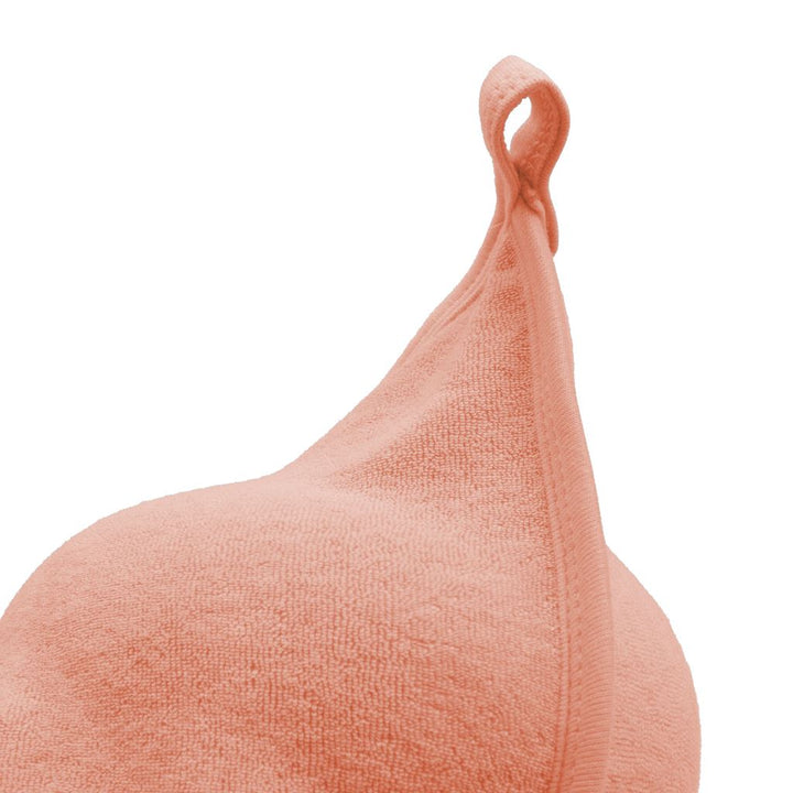 Badstof babyhanddoek met capuchon New Baby Comfortably 80x80 cm roze