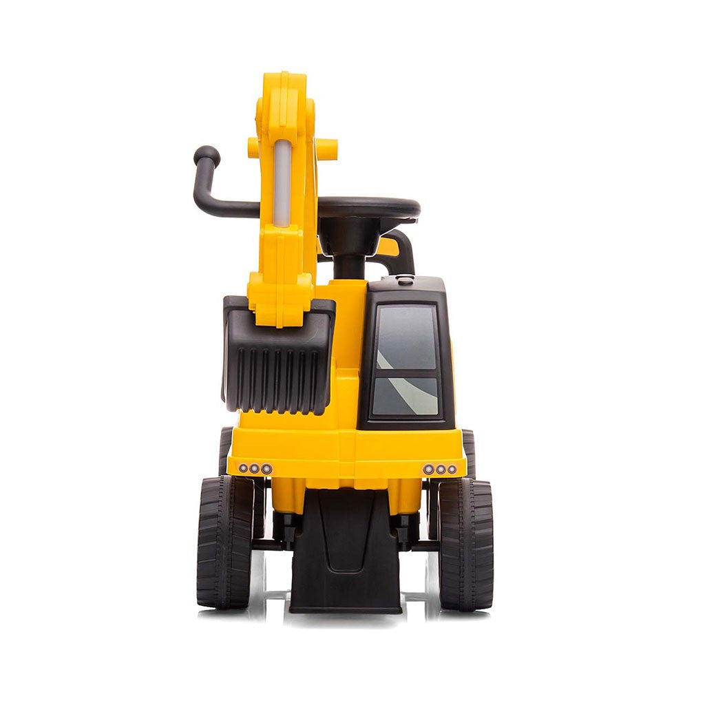 Loopauto graafmachine met geluid CAT Excavator Milly Mally geel