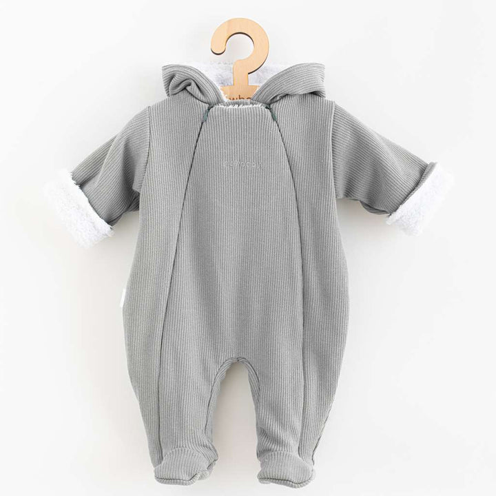New Baby Frosty grijs babyboxpak met capuchon, maat 56 (0-3 mnd)