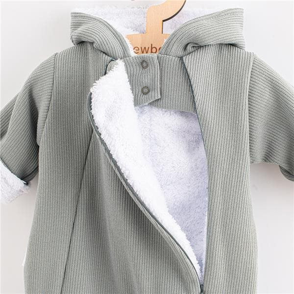 New Baby Frosty grijs babyboxpak met capuchon, maat 56 (0-3 mnd)
