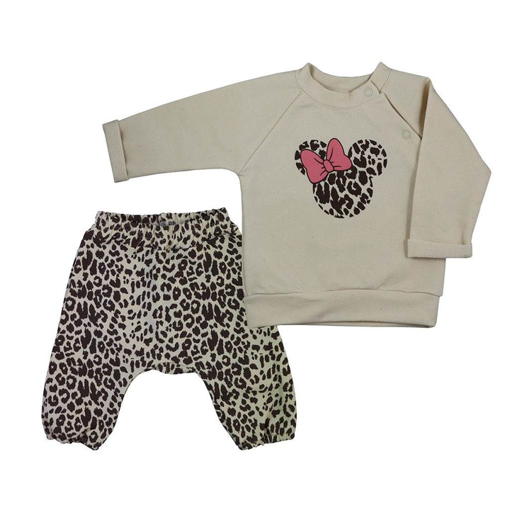 Babyjoggingbroek en sweater Koala Panther meisje, maat 68 (4-6 mnd)