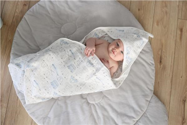 Kinderspeelkleed New Baby Beer warmgrijs