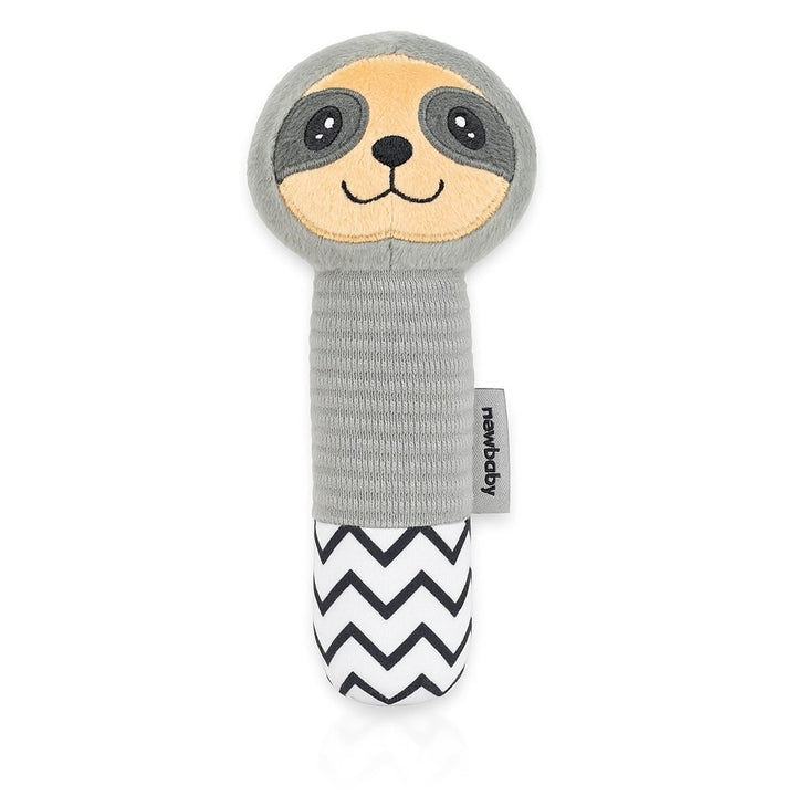 Pluche rammelaar met piepgeluid New Baby Luiaard