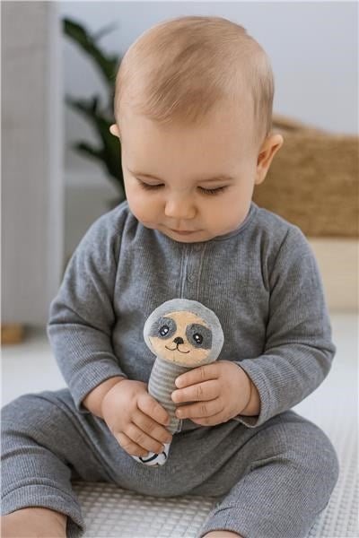 Pluche rammelaar met piepgeluid New Baby Luiaard