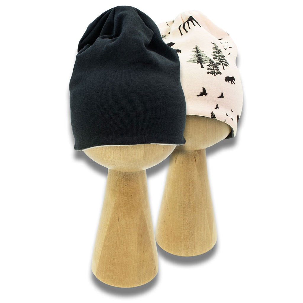 Omkeerbaar babymutsje Nicol Bambi grijs-beige, maat 92/98