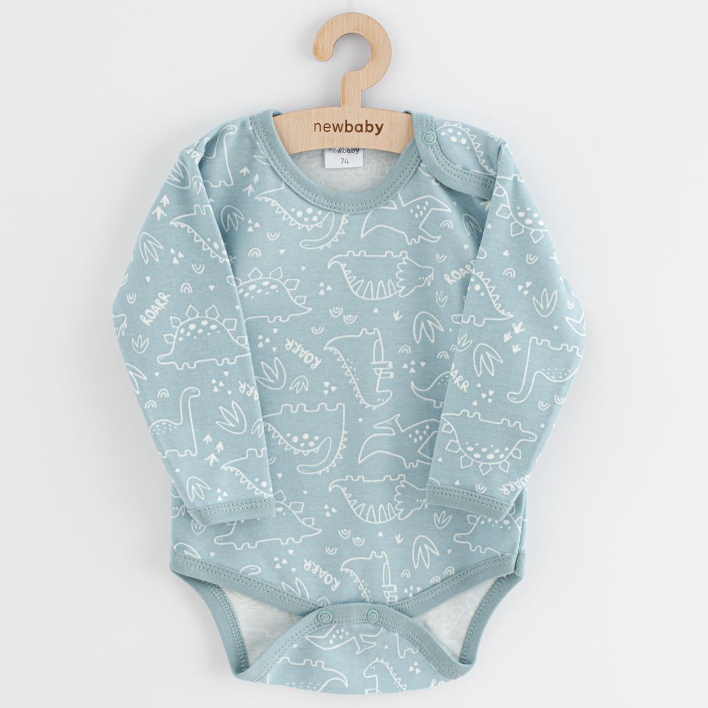 Baby body New Baby Classic II dino munt, maat 74 (6-9 mnd)