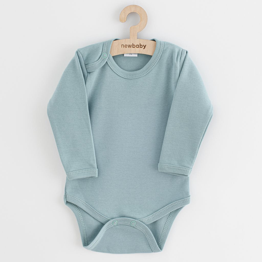 Baby body New Baby Classic II donkermunt, maat 80 (9-12 mnd)