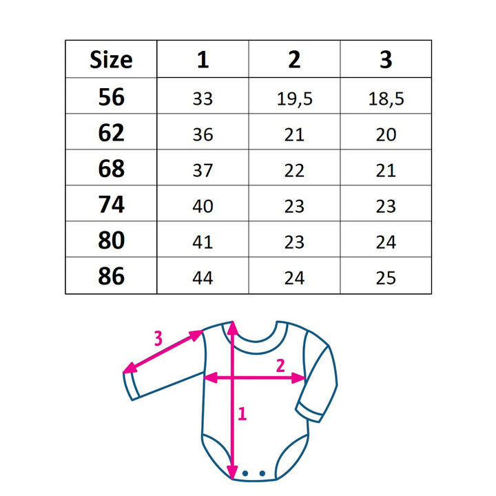 Baby body New Baby Classic II lichtroze, maat 62 (3-6 mnd)
