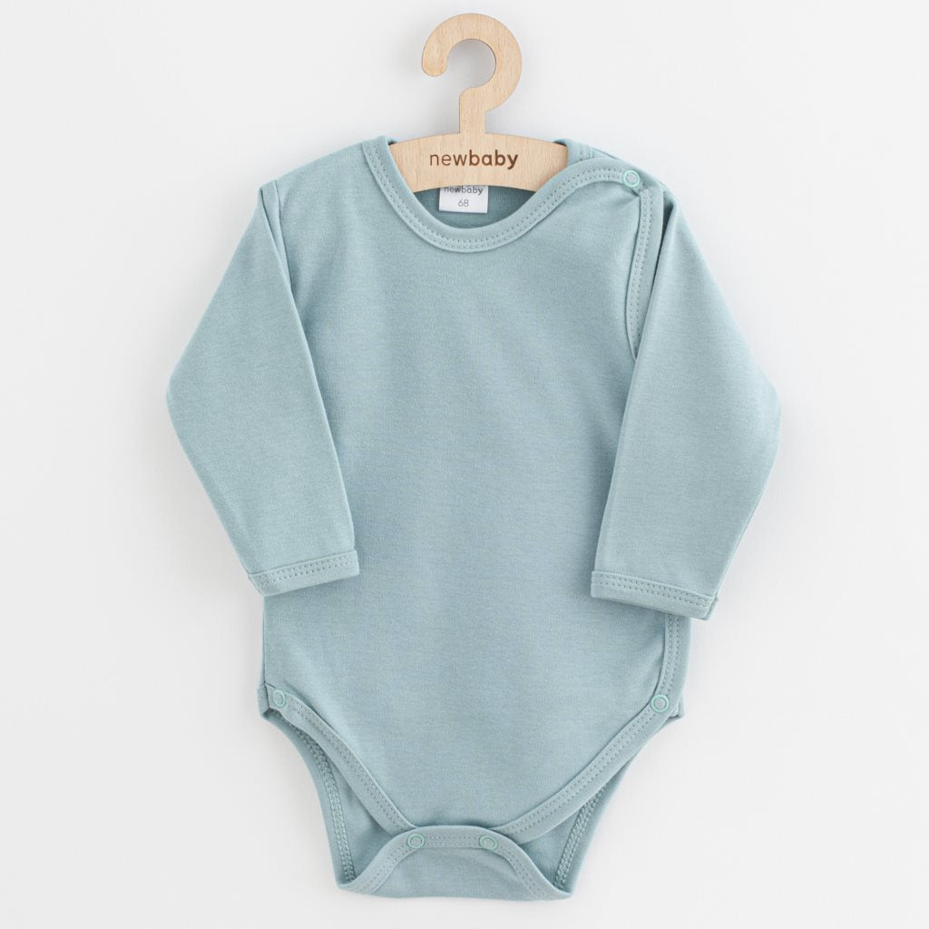 Baby body New Baby Classic II donkermunt, maat 62 (3-6 mnd)