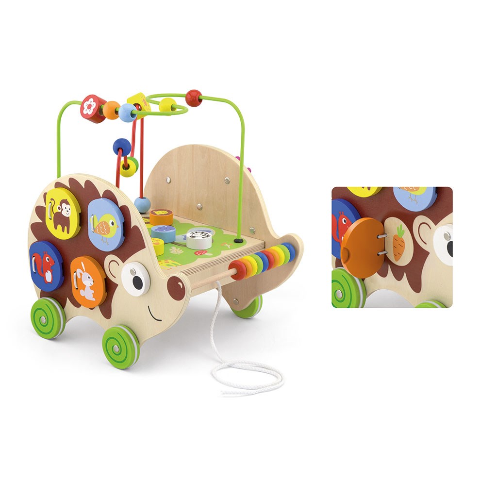 Houten educatieve egel 4-in-1 Viga