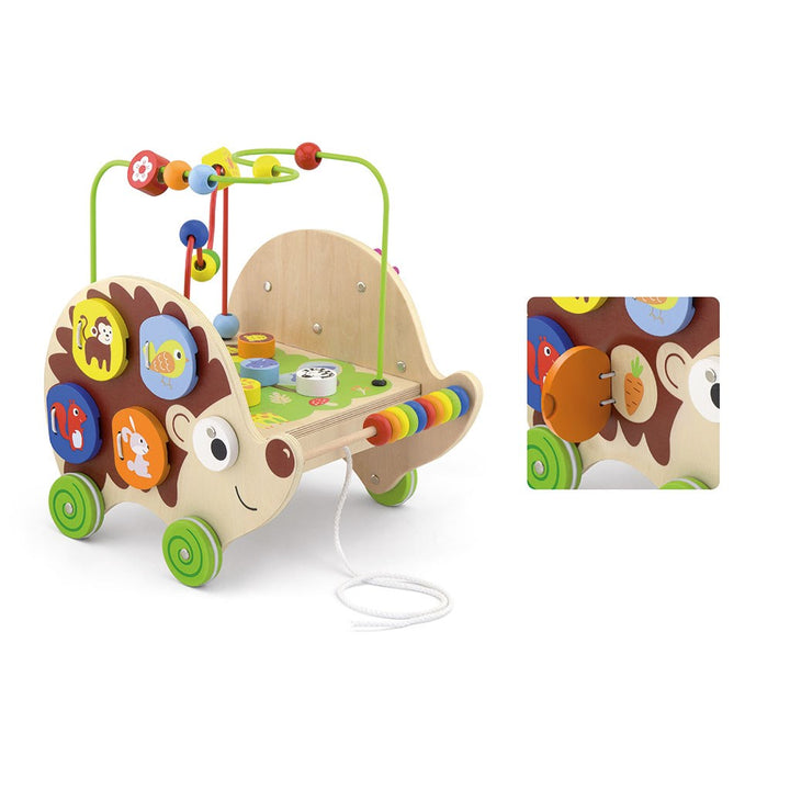 Houten educatieve egel 4-in-1 Viga